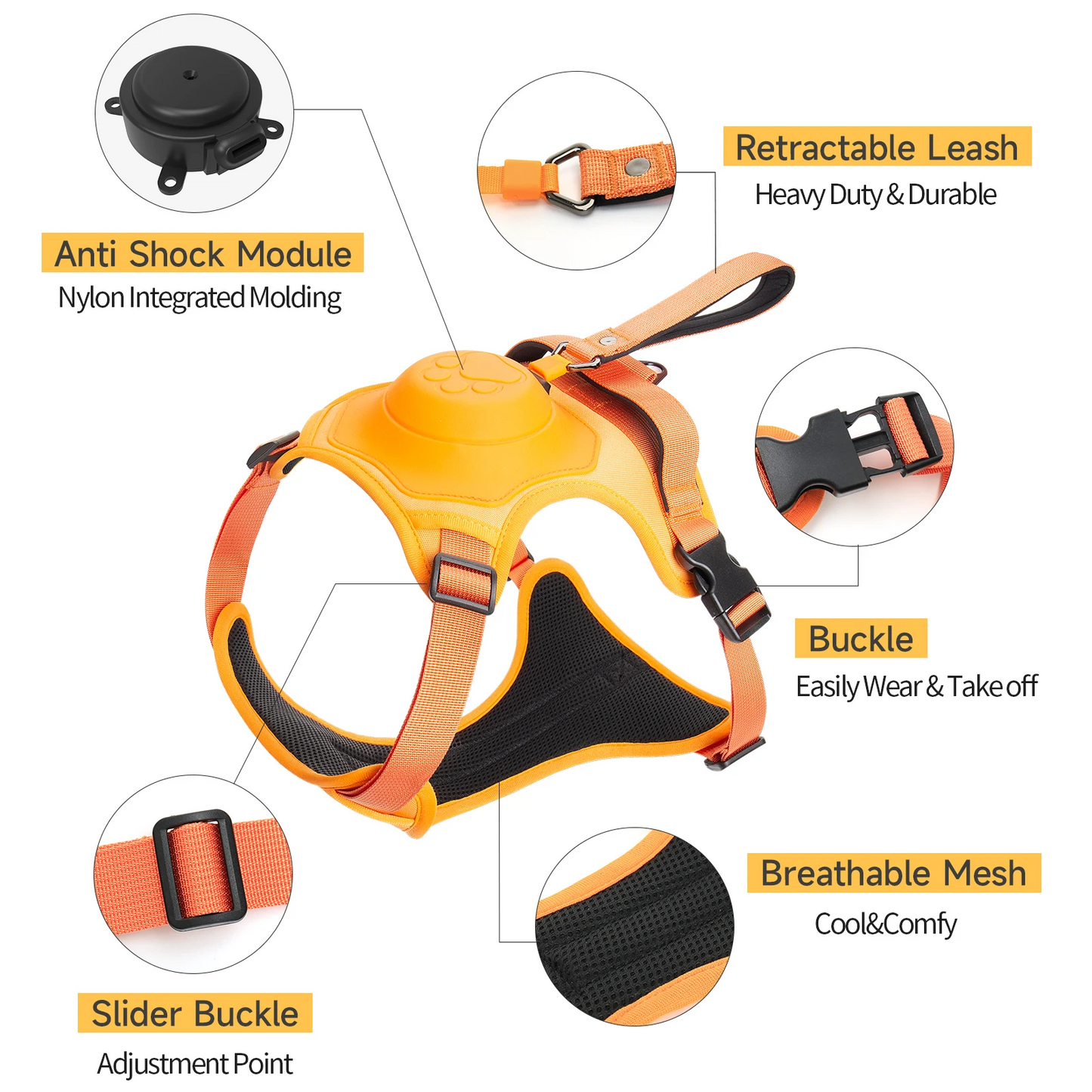 “All-in-One” dog harness
