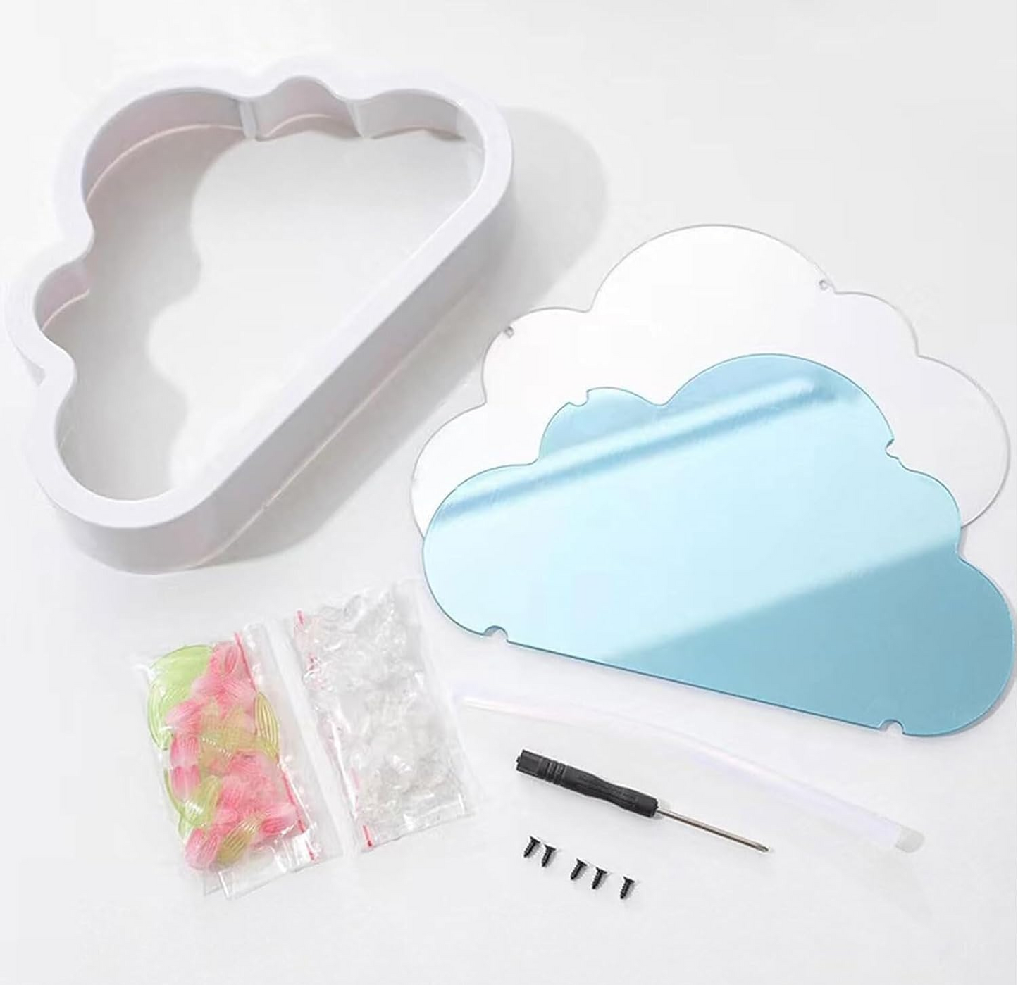 DIY LED cloud tulip night light