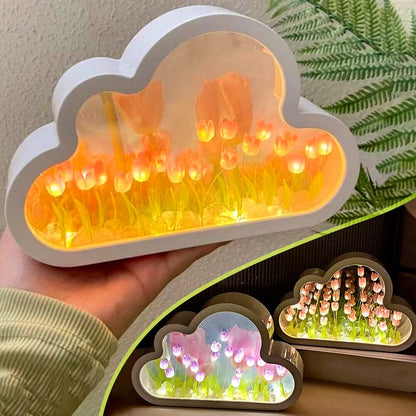 DIY LED cloud tulip night light