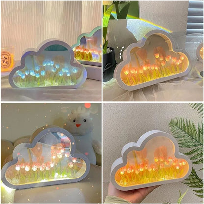 DIY LED cloud tulip night light