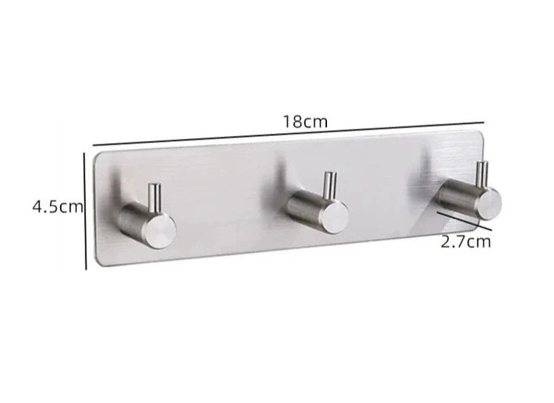 Self-adhesive towel hooks