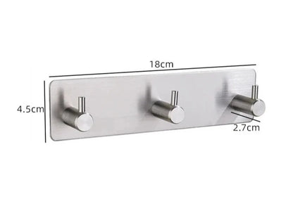 Self-adhesive towel hooks