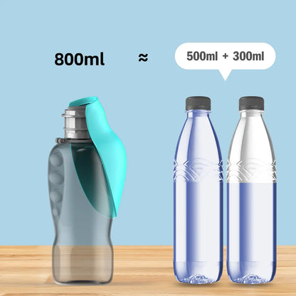 Dog drinking bottle for on the go (800 ml)